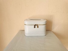 LOUIS VUITTON Vanity Case Trousse de toilette - Nice Mini - Cuir épi blanc  Neuf