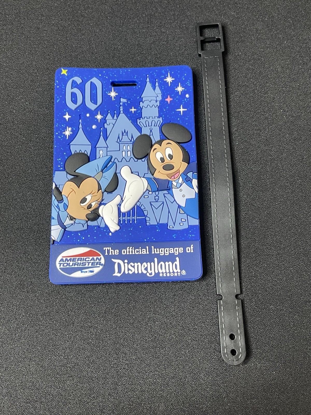Tag Disneyland 60th Blue Travel Id Strap