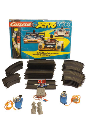 Carrera Servo 160 Set 65300 Rennbahn + Autos + Zubehör Vintage (K83)