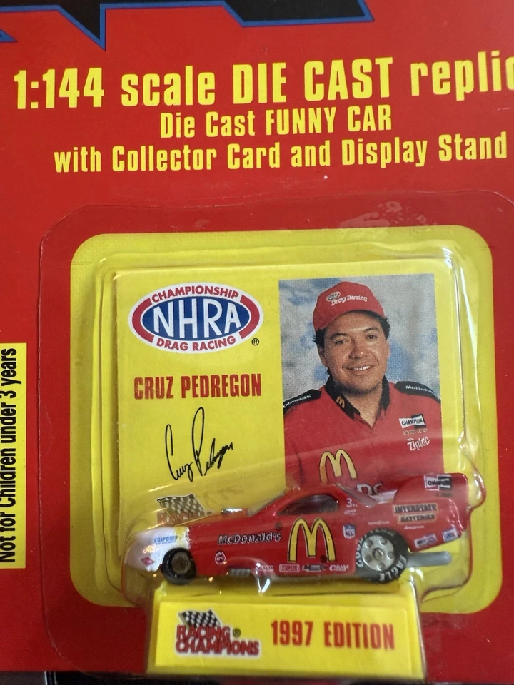 NEW 1997 RACING CHAMPIONS MCDONALDS NHRA FUNNY CAR 1:44 Cruz Pedregon - Image 2 of 4