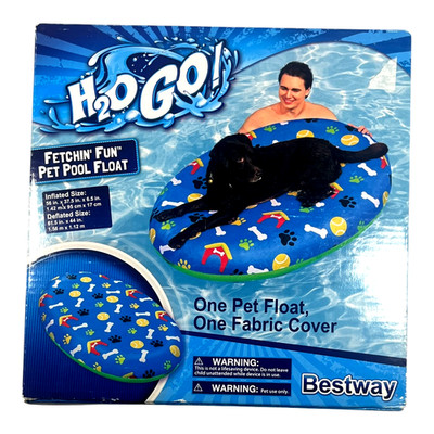 H2O Go! Pet Float  With Removable Fabric Cover 56'' X 37.5'' X 6.5'' Dog Float