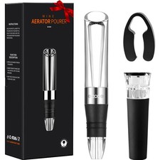 Weinbelüfter Vakuum-Weinverschluss Dekanter-Set Folienschneider Geschenk