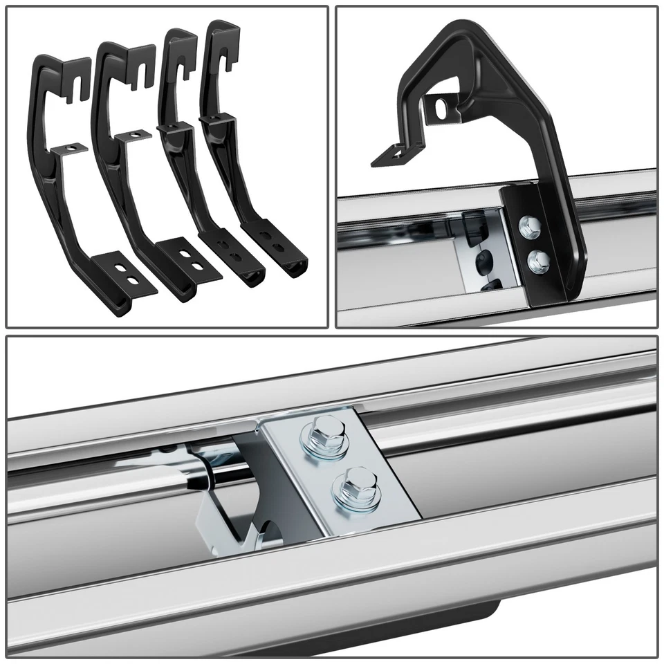 PARA 07-19 SILVERADO SIERRA CABINA ESTÁNDAR 5" ESTRIBERAS BARRA LATERAL CROMADAS Foto 4 de 4