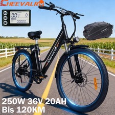 250W E-Bike 26 in Electric Bike 20Ah E-City Bike Commuter E-Mountain bike 120km