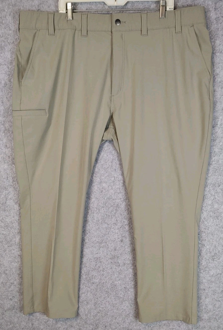 Carhartt Force Relax Fit Pants Women Sz 2XL Short Rip Tie Cargo Pockets Beige