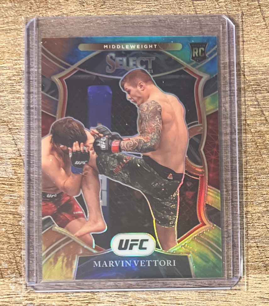 2021 Panini Select UFC Marvin Vettori Prizm Tie-Dye Concourse Rookie 3/25 Rare