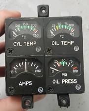 Beechcraft Edo-Aire Instrument Cluster Gauge 36-380044-1 IU305-007 Beechcraft Edo-Aire Instrument Cluster Gauge 36-380044-1 IU305-007