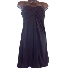 XSCAPE by Joanna Chen Little Black Evening Dress Strapless Bubble NWT 109 Sm 2