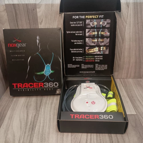 Noxgear Tracer2 Multicolor Illuminated Reflective Vest Running Cycling Sz. M/L - Picture 3 of 24