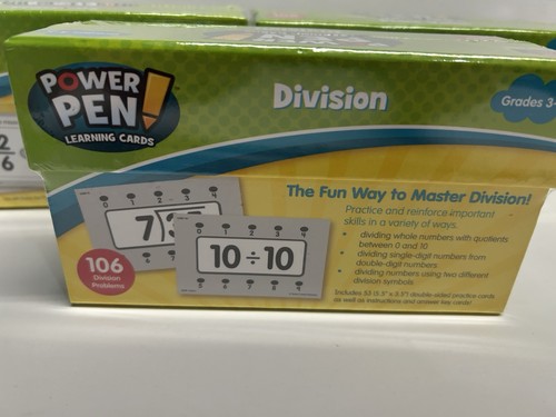 Power Pen Learning Cards Fractions Place Value Division Grades 2-4 and 3-5 Math - Picture 5 of 7