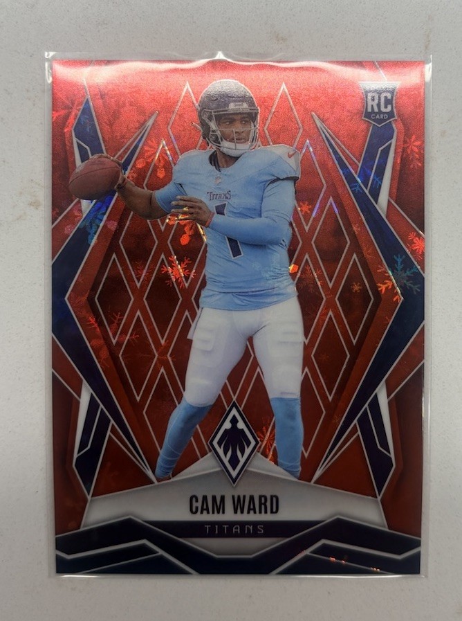 2025 Panini Phoenix - Rookies Cam Ward #194 Red Winter /399 TITANS! NUMBERED!