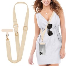 Cell Phone Lanyard with Hanging Loops, Adjustable Anti-Theft Phone Strap Cros...