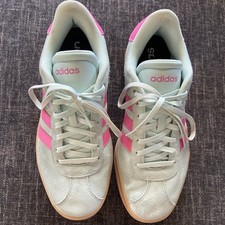 Adidas VL Court Bold Smeakers Womens 8.5 Shoes Halo Mint / Pulse Magenta UK7