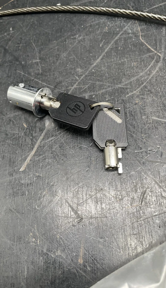 Lote de 34 bloqueo de cable de seguridad estación de acoplamiento para computadora portátil HP SPS PN 575921-001  Foto 4 de 4