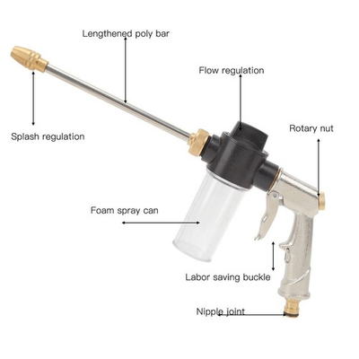 #ad Car Wash Water Sprayer Long Rod Car Cleaning Foam Sprayer Household for Car $18.64