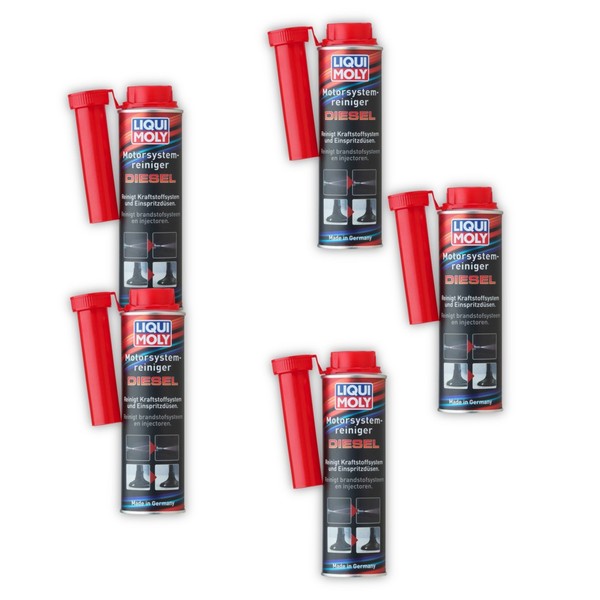 5X 300Ml Liqui Moly 5128 Additiv Motorsystemreiniger Diesel Motor Zusatz-image