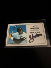 Dave Winfield 1981 Perma-Graphics  Super Star Credit Card Yankees