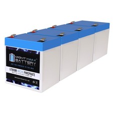 Mighty Max 12V 5AH Lithium Replacement Battery compatible with APC RBC46 - 4Pack