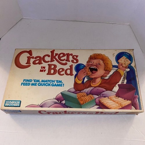 Jeu vintage Crackers in My Bed COMPLET Parker Brothers 1987 enfants non perforés