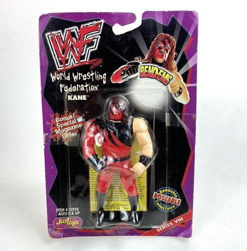 Kane Vintage WWF Bend Ems Series 8 Action Figure N...