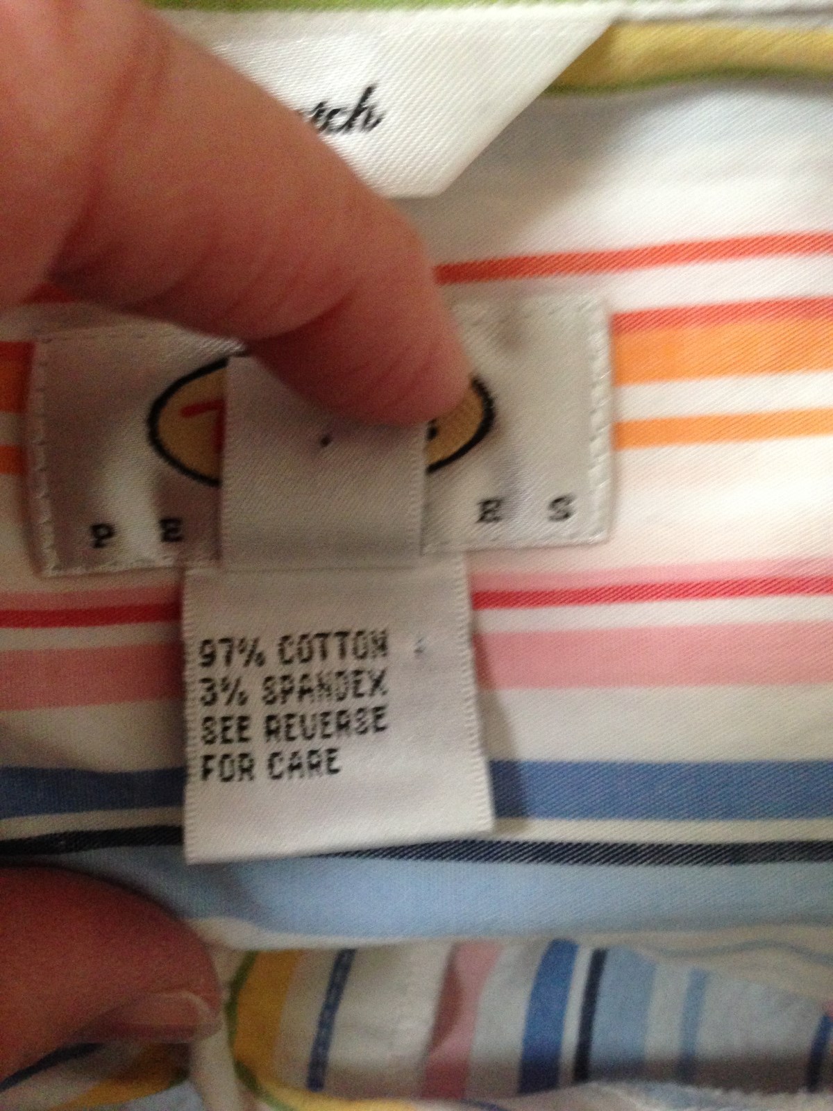 Talbots Petites MultiColored Button Up Shirt Size… - image 5