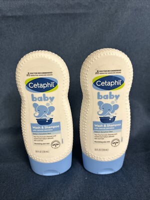 Cetaphil Baby Wash & Shampoo  Calendula 7.8 fl oz Lot Pack Gift Aloe Vera 2 Pack