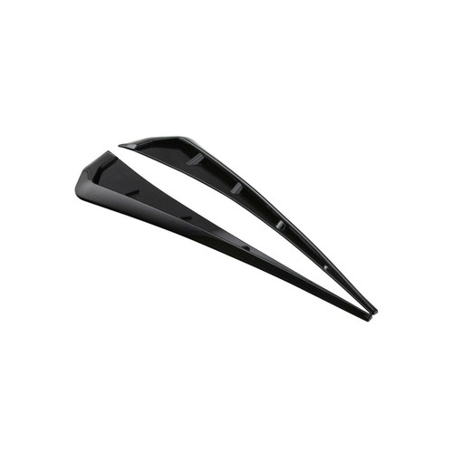 2Pcs Glossy Black Car Exterior Side Fender Vent Air Wing Cover Set Accessory - Picture 8 of 12