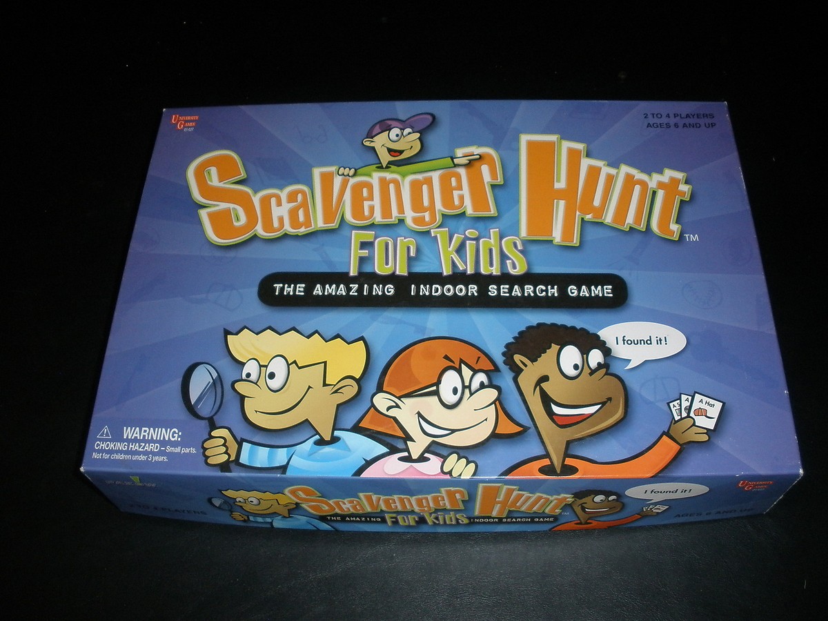 Kids Scavenger Hunt Game Tin - Indoor Search & Find Activity For Family Game Night