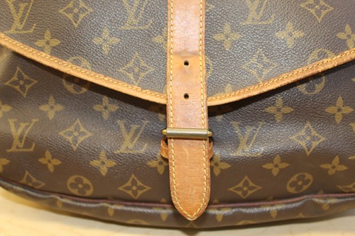 Bolso Mensajero Louis Vuitton Saumur 35 Vintage con Certificado de Autenticidad Entrupy 1989 *Usado* - Imagen 3 de 21