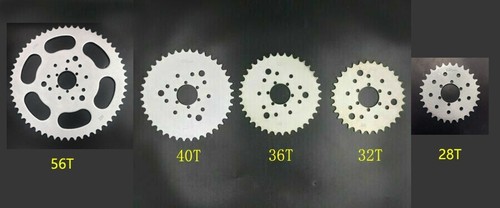 26 Inch Alum Mag Wheels Set/Bike Wheel Rims & 28T-56T Sprocket-Motorized Bicycle - Picture 3 of 39