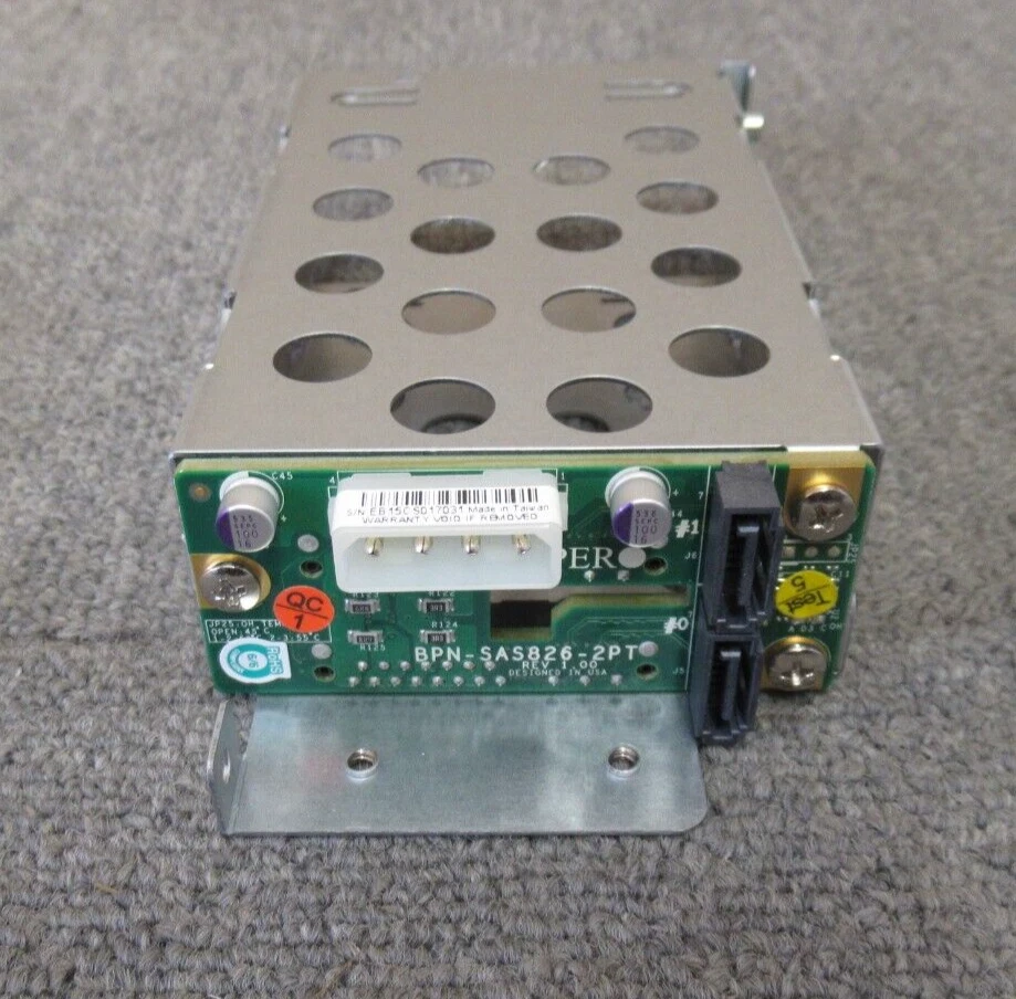 Supermicro SC82632-XX00C101 2-Port 2.5" SFF HDD Bay Cage & Cable CBL-00123-01 - Image 4 of 4