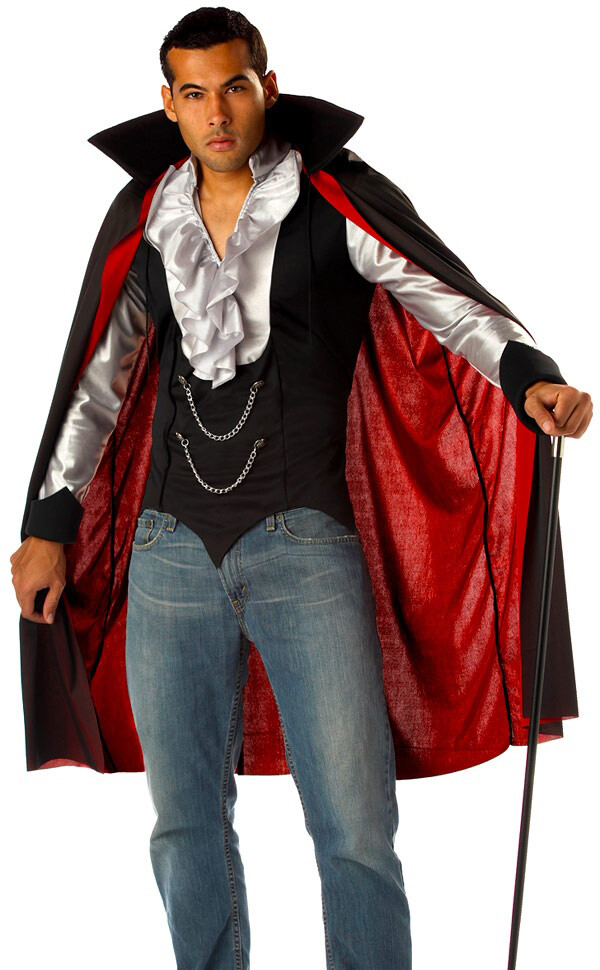 Para hombres Genial Vampiro Elegante Vestido Disfraz De Lujo Vampiro Vampiro Disfraz de Halloween