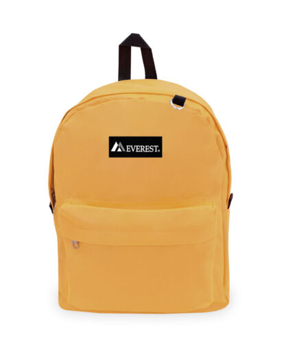 Classic Basic Large Student Backpack Bag Black Travel Carry-on Trip School - Picture 15 of 18