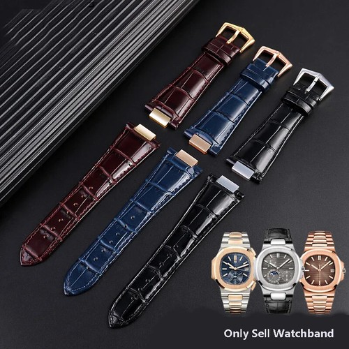 Genuine Leather Watch Strap for Patek Philippe Nautilus 5711 5726 5712G 25x13mm - Picture 13 of 48