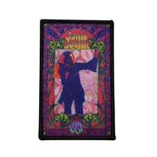 Janis Joplin Floral Flame Printed Sew On Patch 80-Y