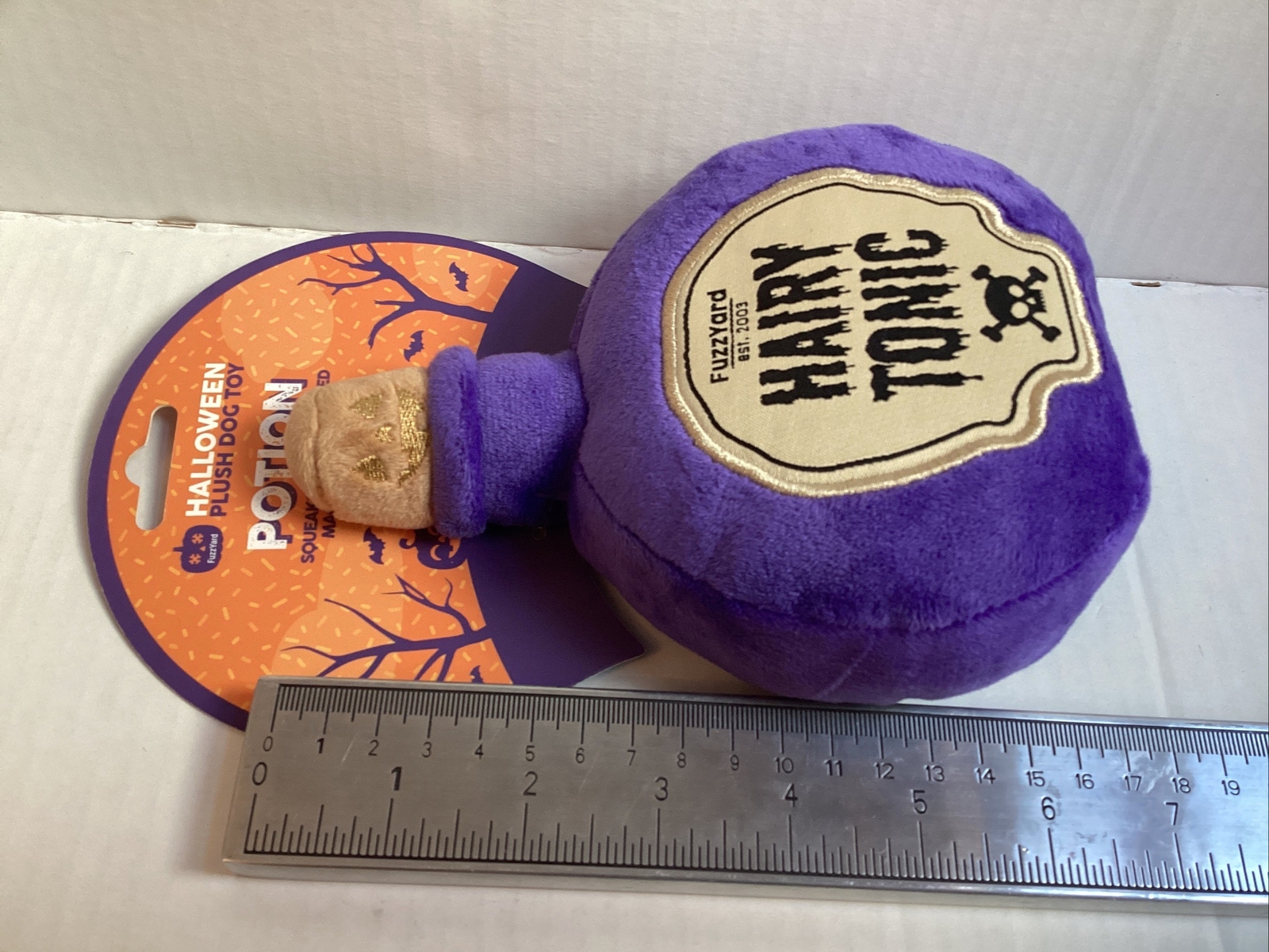 FuzzYard Halloween Hairy Tonic Potion Squeaky Plush Dog Toy eBay