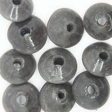 Glass Beads Lavender Opaque Disc Rondelle 16x6mm. Pack of 10. Made in India.