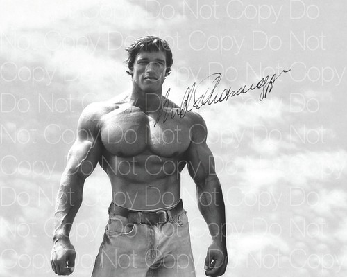 Arnold Schwarzenegger signed bodybuilding 8X10 photo picture poster autograph RP