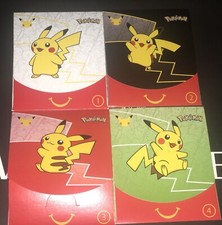 2021 McDONALDS HAPPY MEAL 1-4 POKEMON CARDS New