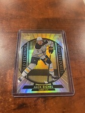 Jack Eichel 2020-21 UD Tim Hortons Hockey Gold Etchings G-12 Buffalo Sabres