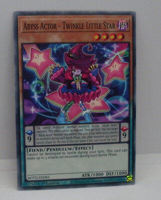 Yu-Gi-Oh Karte - Abyss Actor - Twinkle Little Star Fiend / Pendulum - Yugioh Neu