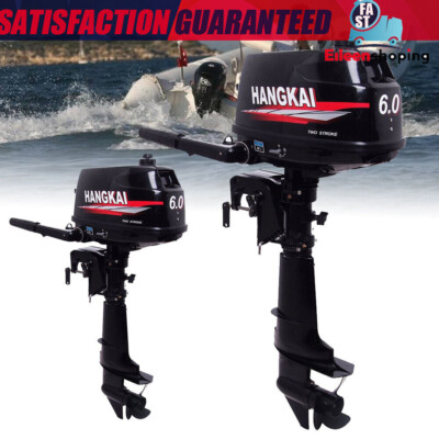 HANGKAI 2/4-Stroke 3.5/3.6/4/6/6.5/7 HP Boat Engine Outboard Motor Water Cooling