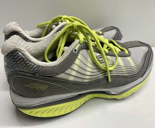 SKECHERS Shape-ups SRR Resistance Gray Yellow Chunky Heels Shoes Womens 8 12370 - Picture 2 of 6