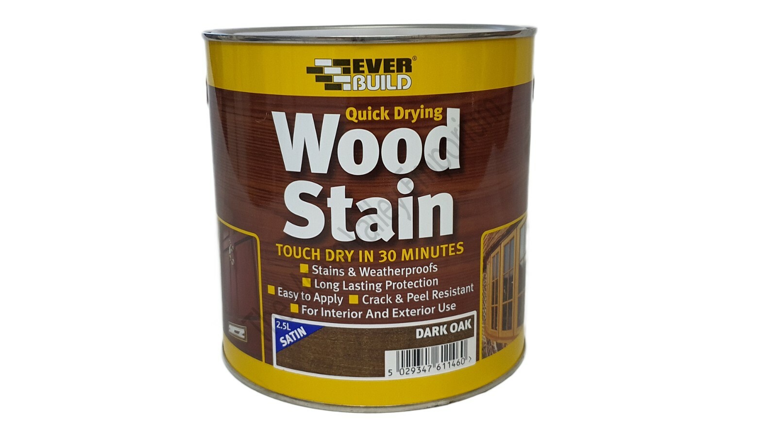 Everbuild Wood Stain Indoor And Outdoor Quick Drying 5 YR All Colours