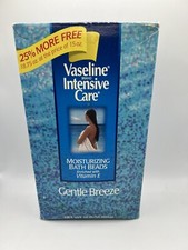 Vaseline Intensive Care Moisturizing Bath Beads 18.75oz Gentle Breeze NOS Sealed