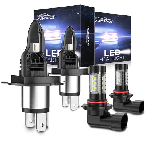 For Toyota Sienna 2001-2003 LED Headlight Bulbs High/Low Beam + Fog Light 4X