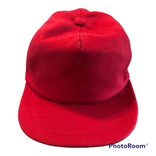 Vintage L.L. Bean Fleece Red Hat Cap 