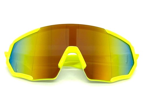 Kids Boys Girls Sports Baseball Cycling Retro Wrap Shield SUN GLASSES Ages 6-12 - Picture 5 of 6