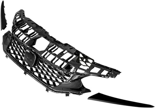11th Gen Civic Type R Style Upper Front Grill Grille Trim Gloss Black 2022+ - 第 2/2 張圖片