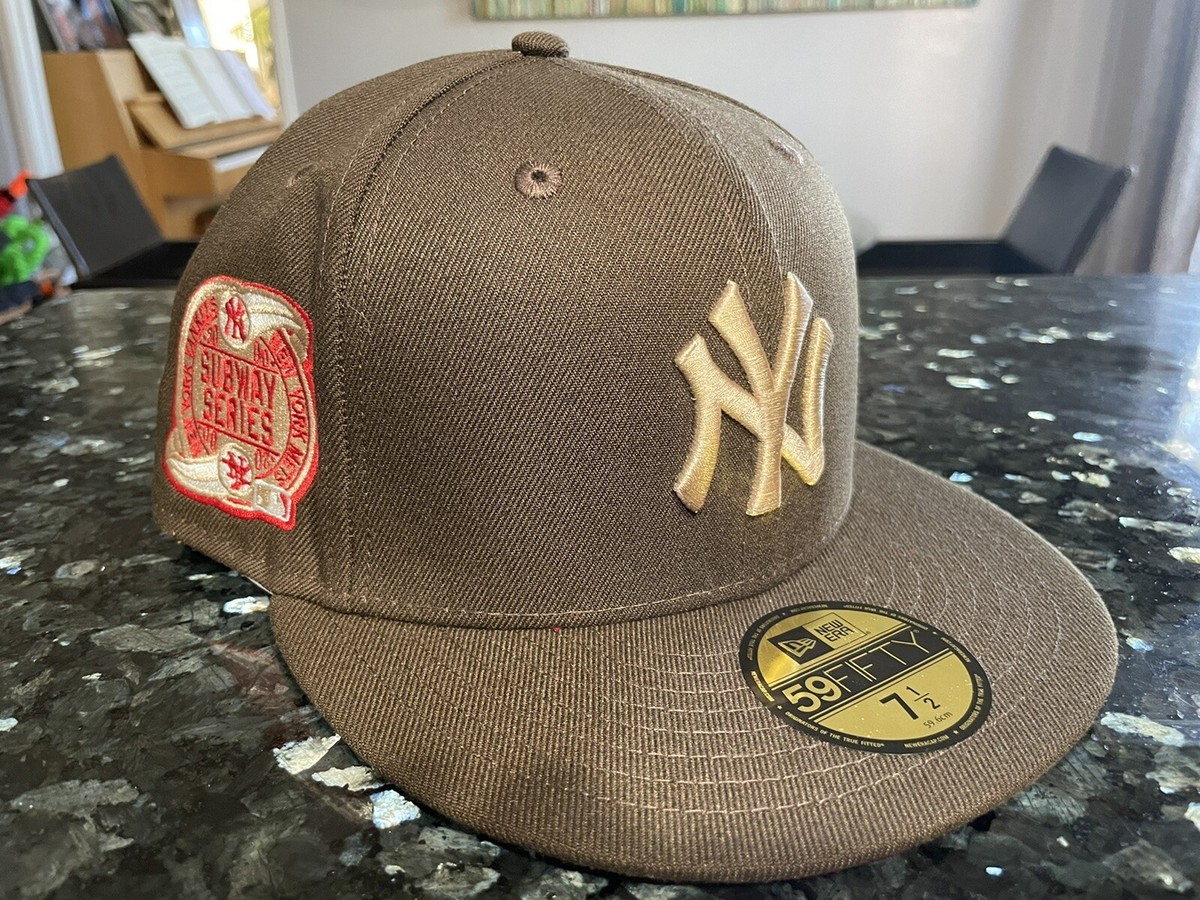 New Era 59FIFTY NY YANKEES 2000 WS Brown Tan 7 1/2 not hat club
